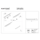 Points Rot lampa liniowa do szynoprzewodu 1-fazowego Unity LED 22W 1130lm 3000K TR010-1-22W3K-M-B-DE