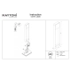 Porte lampa stojąca IP54 LED 7W 250lm 3000K O481FL-L7B3K