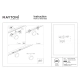 Rado lampa do szynoprzewodu magnetycznego Exility LED 18W 1205lm 3000K TR040-2-18W3K-BBS