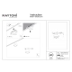 Rado lampa do szynoprzewodu magnetycznego Exility LED 18W 890lm 2700K-6000K TR040-4-18W3K-DS-W