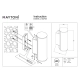Rock kinkiet IP54 LED 12W 600lm 3000K O434WL-L12GF3K