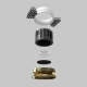 Round lampa wbudowana LED 12W 810lm 3000K DL058-12W3K-TRS-BS