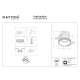 Round lampa wbudowana LED 12W 830lm 3000K DL058-12W3K-TRS-B