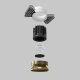 Round lampa wbudowana LED 7W 500lm 3000K DL058-7W3K-TRS-BS