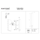 Rounge kinkiet IP54 LED 16W 800lm 3000K O482WL-L16B3K