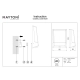 Row kinkiet IP44 LED 9W 500lm 3000K O448WL-L9GF3KSR