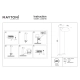 Share lampa stojąca IP54 LED 12W 1100lm 3000K O443FL-L12GF3K