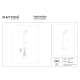 Sleek lampa stojąca IP65 LED 2W 150lm 3000K O477FL-L2GF3K