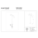 Sleek lampa stojąca IP65 LED 4W 300lm 3000K O477FL-L4GF3K