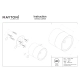 Spin lampa sufitowa IP54 LED 5W 480lm 3000K O310CL-L5W3K