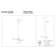 Thin lampa podłogowa LED 14W 800lm 3000K MOD395FL-L28B3K