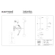 Touch kinkiet LED 13W 800lm 3000K MOD285WL-L10BS3K