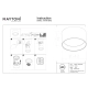 Vega lampa sufitowa LED 15W 1030lm 3000K C089CL-15W3K-BMG