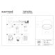 Vega lampa sufitowa LED 8W 580lm 3000K C089CL-8W3K-BMG