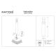 Vint lampa stojąca IP65 LED 9W 450lm 3000K O458FL-L9GF3K