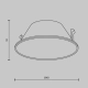 Wise dekoracyjna ramka odblaskowa LED Ring057-7-MG