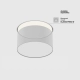 Zon lampa sufitowa LED 12W 660lm 3000K C032CL-12W3K-RD-W