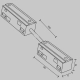 łącznik zasilania elastyczny do szynoprzewodu magnetycznego Exility TRA034CPC-42W-15-1