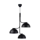 Tullio lampa wisząca 3xE14 czarna 2220033003 Nordlux