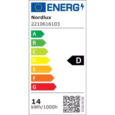 Oja lampa sufitowa IP54 1xLED czarna 2210616103 Nordlux