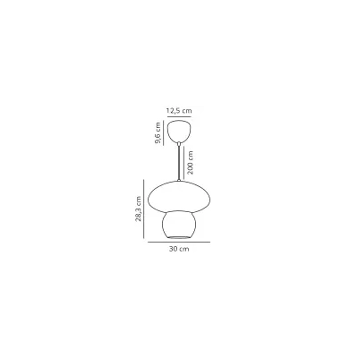 Allie lampa wisząca 1xE27 drewno 2412753060
