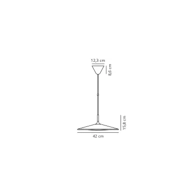 Balance lampa wisząca LED 23W 1000lm 2700K czarna 2412783003