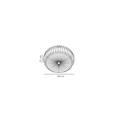 Belloy 40 lampa sufitowa 2xE27 biała 2412456001