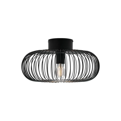 Beroni lampa sufitowa 1xE27 czarna 2412336003