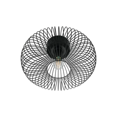 Beroni lampa sufitowa 1xE27 czarna 2412336003