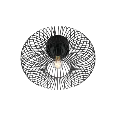 Beroni lampa sufitowa 1xE27 czarna 2412336003