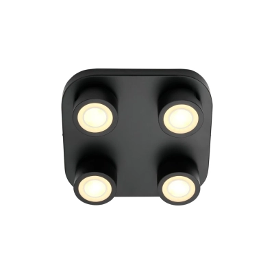 Clyde 4 lampa sufitowa LED 14W 950lm 2700K czarna 2412256003 Nordlux