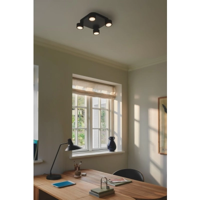 Clyde 4 lampa sufitowa LED 14W 950lm 2700K czarna 2412256003