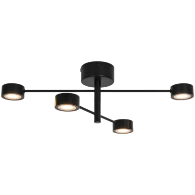 Clyde Flex 4 lampa sufitowa LED 16W 1100lm 2700K czarna 2412260103