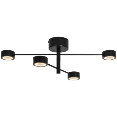Clyde Flex 4 lampa sufitowa LED 16W 1100lm 2700K czarna 2412260103