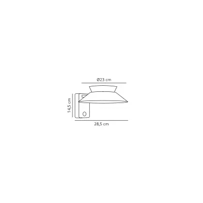 Justina Solar IP44 kinkiet LED 5W 400lm 3000K antracytowy 2418071050