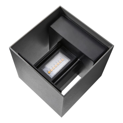 Milda kubi IP44 kinkiet LED 4,9W 290lm 3000K antracytowy 2418331050