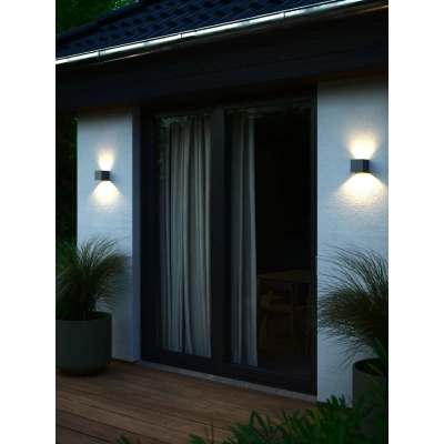 Milda kubi IP44 kinkiet LED 4,9W 290lm 3000K antracytowy 2418331050