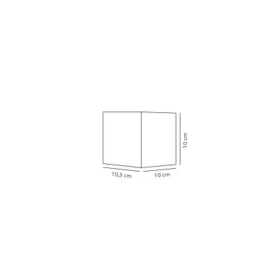 Milda kubi IP44 kinkiet LED 4,9W 290lm 3000K antracytowy 2418331050