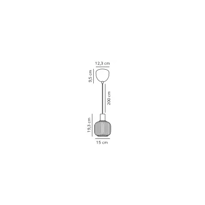 Milford Mini lampa wisząca 1xE14 czarna 2412613003