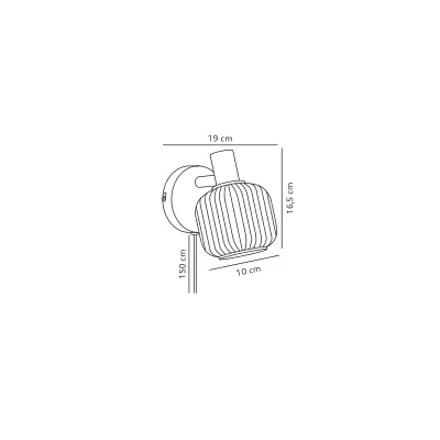 Milford Mini kinkiet 1xE14 czarny 2412631003