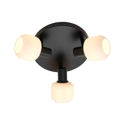 Milford Mini 3 lampa sufitowa 3xE14 czarna 2412606003 Nordlux