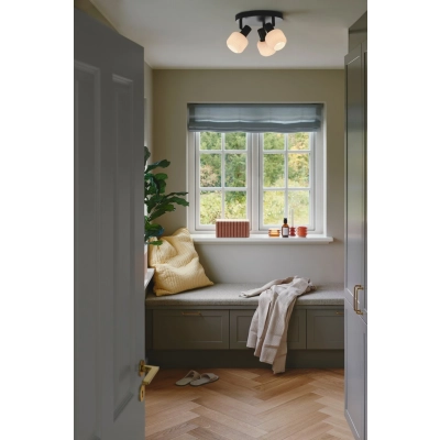 Milford Mini 3 lampa sufitowa 3xE14 czarna 2412606003