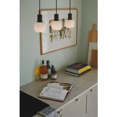 Milford Mini 3 lampa wisząca 3xE14 czarna 2412623003
