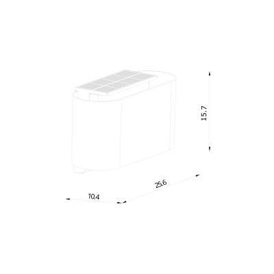 Piola solar IP44 kinkiet LED 5W 500lm 3000K biały 2418051001