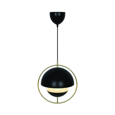Tavia lampa wisząca 1xE27 czarna 2412353003