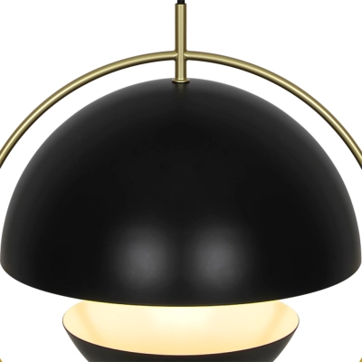Tavia lampa wisząca 1xE27 czarna 2412353003