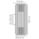 Aludra Double IP54 kinkiet 2xE27 brązowy 2418121261