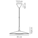 Balance lampa wisząca LED 23W 1000lm 2700K czarna 2412783003