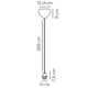 Basic lampa wisząca bez abażura 1xE27 biała 2412013001