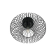 Beroni lampa sufitowa 1xE27 czarna 2412336003